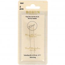 Aghi per tappezzeria - Bohin - Aghi a sfera extra lunghi - 62 mm