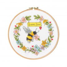Kit punto croce con tamburo - Bothy Threads - Queen Bee