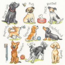 kit ricamo a punto croce - Bothy Threads - Woof !