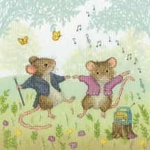kit ricamo a punto croce - Bothy Threads - Valzer nel bosco