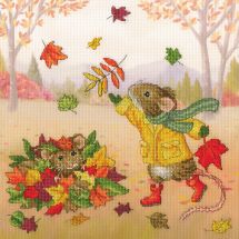 kit ricamo a punto croce - Bothy Threads - Amici d'autunno