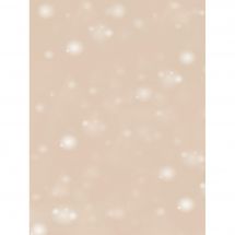 Tela da ricamo in tassello - Brod'star - Coupon neve su sfondo beige - 30 x 40 cm