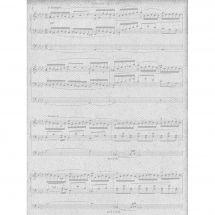 Tela da ricamo in tassello - Brod'star - Coupon di spartiti musicali - 30 x 40 cm