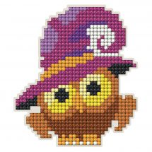 Supporto magnete ricamo diamante - Collection d'Art - Gufo di Halloween