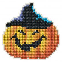 Supporto magnete ricamo diamante - Collection d'Art - Zucca di Halloween
