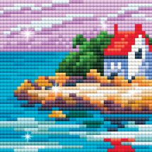 Supporto magnete ricamo diamante - Collection d'Art - Casa al mare