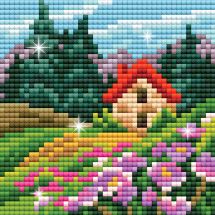 Supporto magnete ricamo diamante - Collection d'Art - Casa in montagna