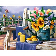 Kit ricamo diamante - Collection d'Art - Raccolta in giardino