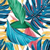 Kit ricamo diamante - Collection d'Art - Fogli tropicali