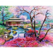 Kit ricamo diamante - Collection d'Art - Alberi di ciliegio colorati