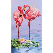 Kit ricamo diamante - Collection d'Art - Appuntamento con i fenicotteri