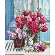 Kit ricamo diamante - Collection d'Art - Tulipani di primavera