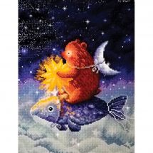 Kit ricamo diamante - Collection d'Art - pesce luna