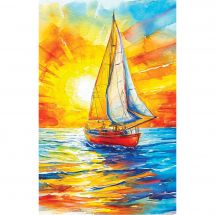 Kit ricamo diamante - Collection d'Art - Navigare al sole
