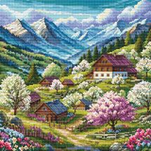 Kit ricamo diamante - Collection d'Art - Villaggio inglese