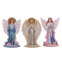 statuetta di diamante - Crystal Art D.I.Y - Cuscino da ricamare angeli