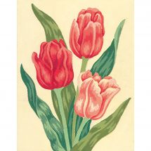 Canovaccio antico - Collection d'Art - Tulipani rosa