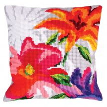 Kit cuscino fori grossi - Collection d'Art - Fiori stilizzati