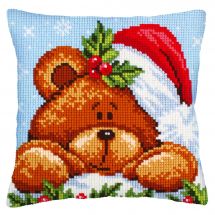 Kit cuscino fori grossi - Collection d'Art - Decorazioni natalizie da ricamare orsacchiotto