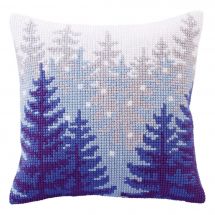 Kit cuscino fori grossi - Collection d'Art - Foresta di inverno