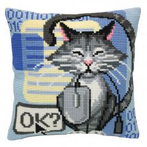 Kit cuscino fori grossi - Collection d'Art - Gatto e topo