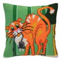 Kit cuscino fori grossi - Collection d'Art - Gatto scherzo