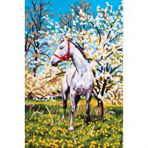 Canovaccio antico - Collection d'Art - Cavallo bianco