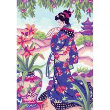 Canovaccio antico - Collection d'Art - Geisha con un ventaglio
