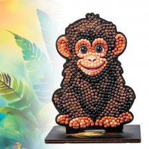 statuetta di diamante - Crystal Art D.I.Y - scimpanzé