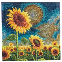 Kit ricamo diamante su telaio - Crystal Art D.I.Y - Girasoli