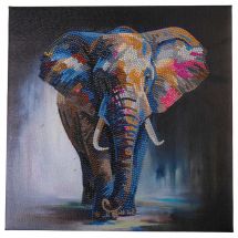 Kit ricamo diamante su telaio - Crystal Art D.I.Y - Elefante maestoso