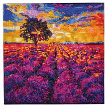 Kit ricamo diamante su telaio - Crystal Art D.I.Y - Campo di lavanda