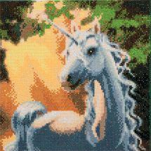Kit ricamo diamante su telaio - Crystal Art D.I.Y - Unicorno soleggiato