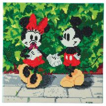 Kit ricamo diamante su telaio - Crystal Art D.I.Y - Minnie e Mickey