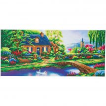 Kit ricamo diamante su telaio - Crystal Art D.I.Y - Stoney Cottage Creek
