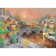 Kit ricamo diamante su telaio - Crystal Art D.I.Y - Dimensions du produit fini : environ 30 x 22 cm