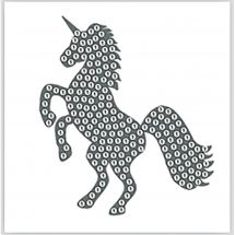 Adesivo da ricamo Diamante - Crystal Art D.I.Y - Sticker - Unicorno