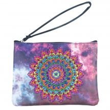 Pochette con ricamo a diamante - Crystal Art D.I.Y - Mandala magico