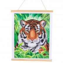 Banner a diamante - Crystal Art D.I.Y - Tigre reale