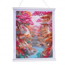 Banner a diamante - Crystal Art D.I.Y - Fiori di ciliegio
