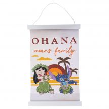 Banner a diamante - Crystal Art D.I.Y - Ohana significa famiglia