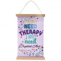 Banner a diamante - Crystal Art D.I.Y - Non è necessaria una terapia