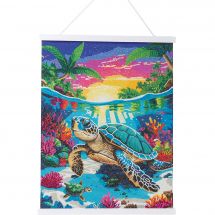 Banner a diamante - Crystal Art D.I.Y - Il paradiso delle tartarughe
