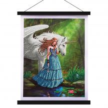 Banner a diamante - Crystal Art D.I.Y - Piscina incantata