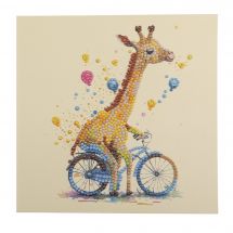 Carta con ricamo a diamante - Crystal Art D.I.Y - Giraffa bambino