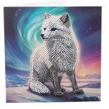 Carta con ricamo a diamante - Crystal Art D.I.Y - Aurora la volpe