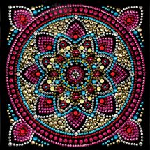 Carta con ricamo a diamante - Crystal Art D.I.Y - Mandala