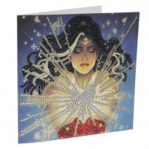 Carta con ricamo a diamante - Crystal Art D.I.Y - wonder woman