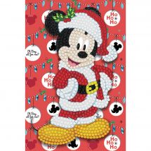 Carta con ricamo a diamante - Crystal Art D.I.Y - Padre Mickey