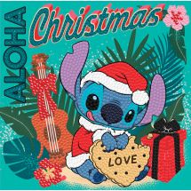 Carta con ricamo a diamante - Crystal Art D.I.Y - Natale Aloha